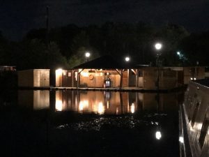 Fettlers Wharf Marina at night